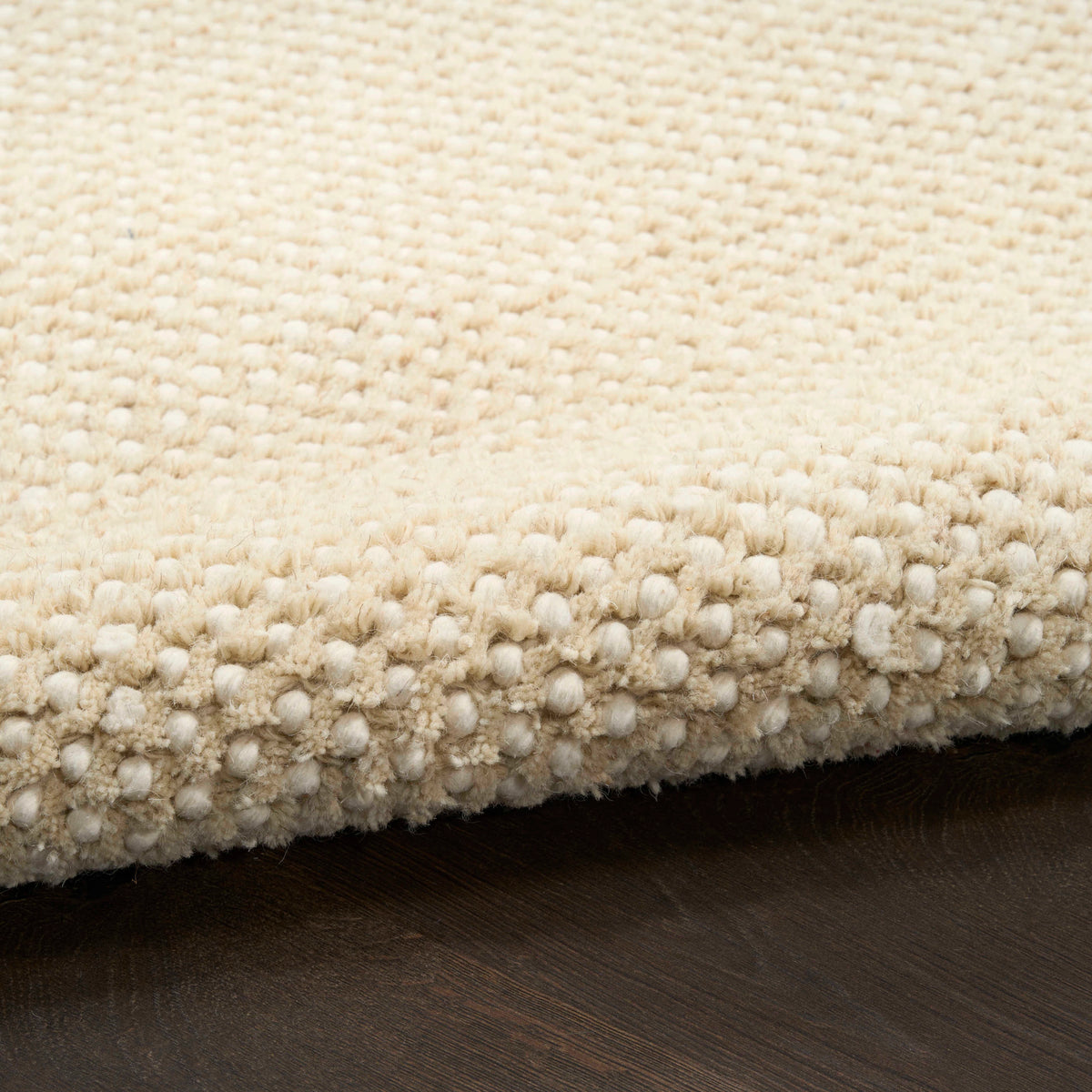 Everly Ivory Beige Wool Blend Area Rug