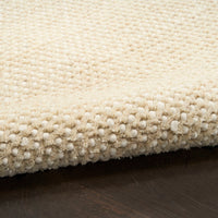 Everly Ivory Beige Wool Blend Area Rug