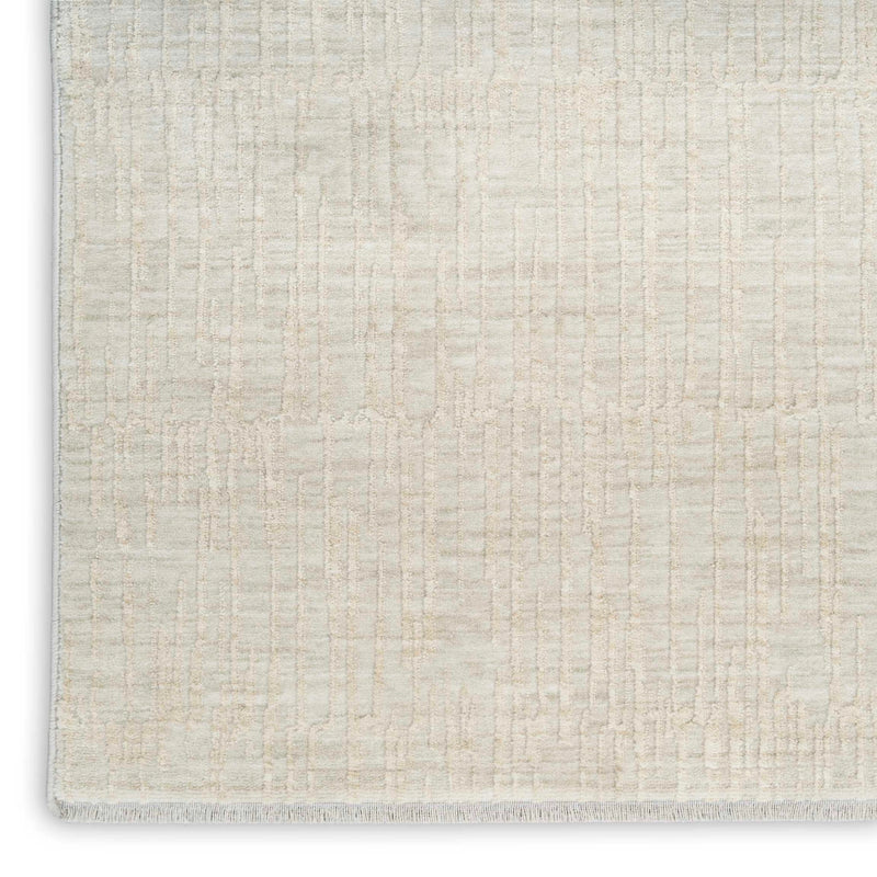 Agatha Modern Silver Ivory Area Rug