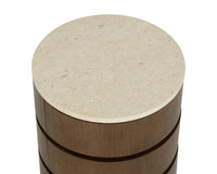 Caldora Oak Veneer & Marble Top Nightstand
