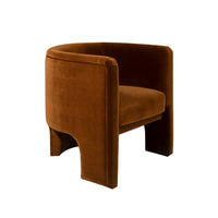 Georgina Velvet Rust Accent Chair
