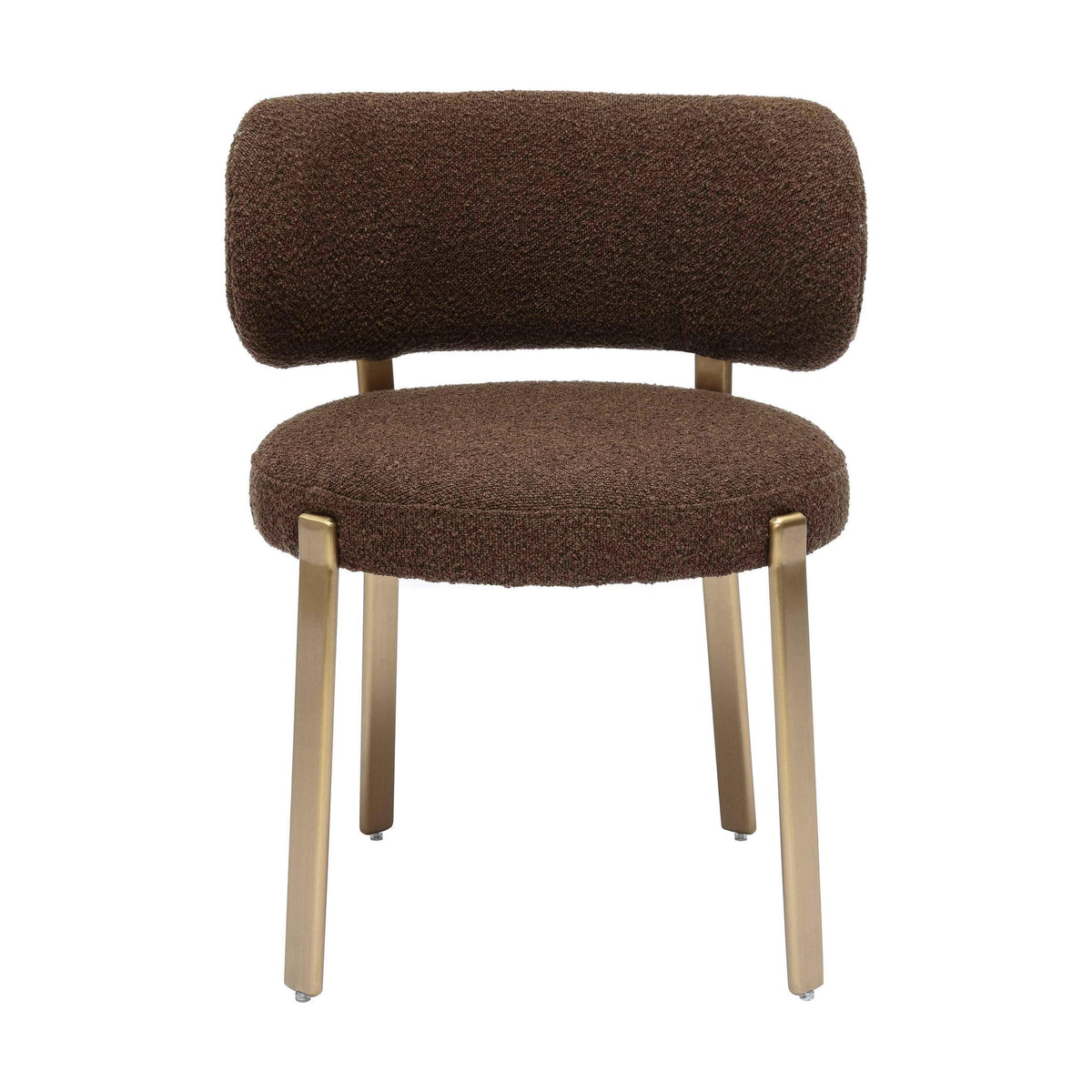 Havana Chocolate Brown Boucle Dining Chair