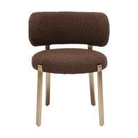 Havana Chocolate Brown Boucle Dining Chair
