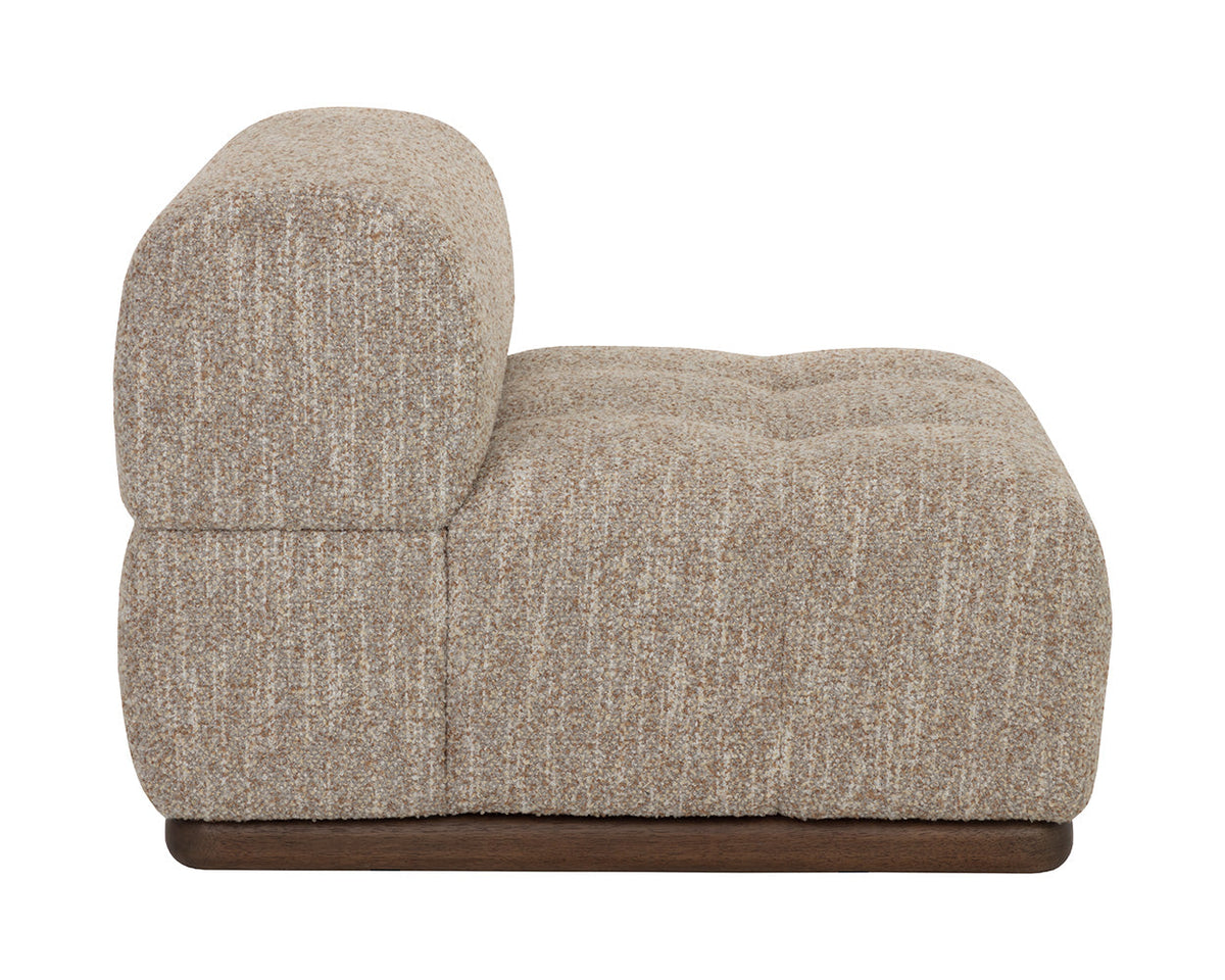 Mallo Dusty Greige Modular Corner Armless Chair