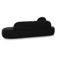 Sofie 94" Black Performance Boucle Sectional Sofa - Luxury Living Collection