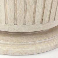 Alldonna White Washed Oak Round Dining Table