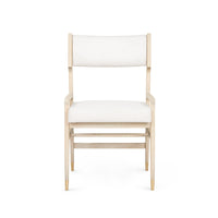 Valerie Soft White & Sand Arm Chair
