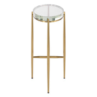 Alexandra Crystal & Gold Accent Table