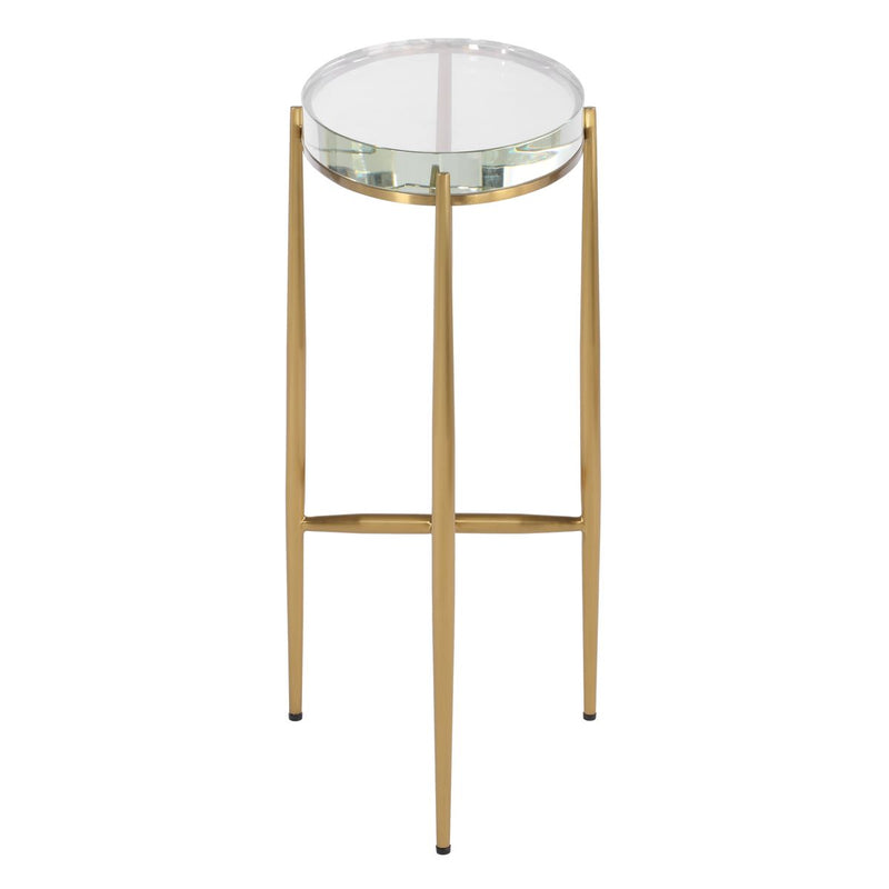 Alexandra Crystal & Gold Accent Table