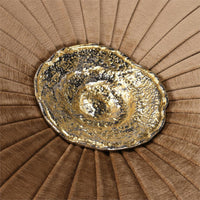Maddie Adorned Ottoman with Nickel Accent Base