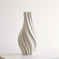 Twist White Matte Vase (2 Sizes Available)