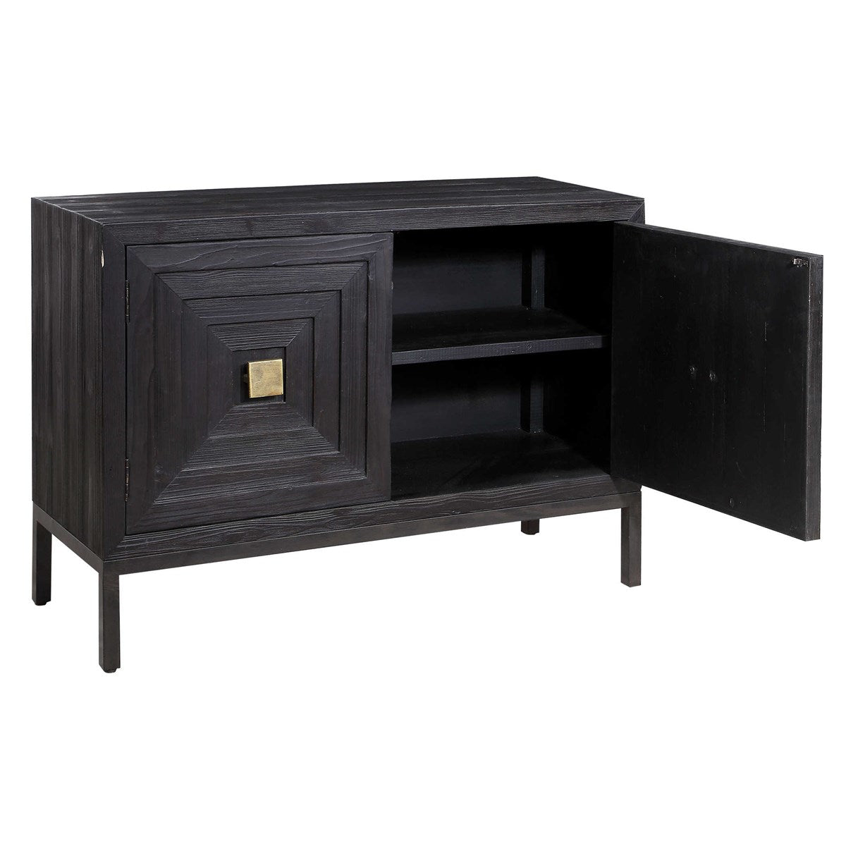 Bennett 2 Door Black Cabinet