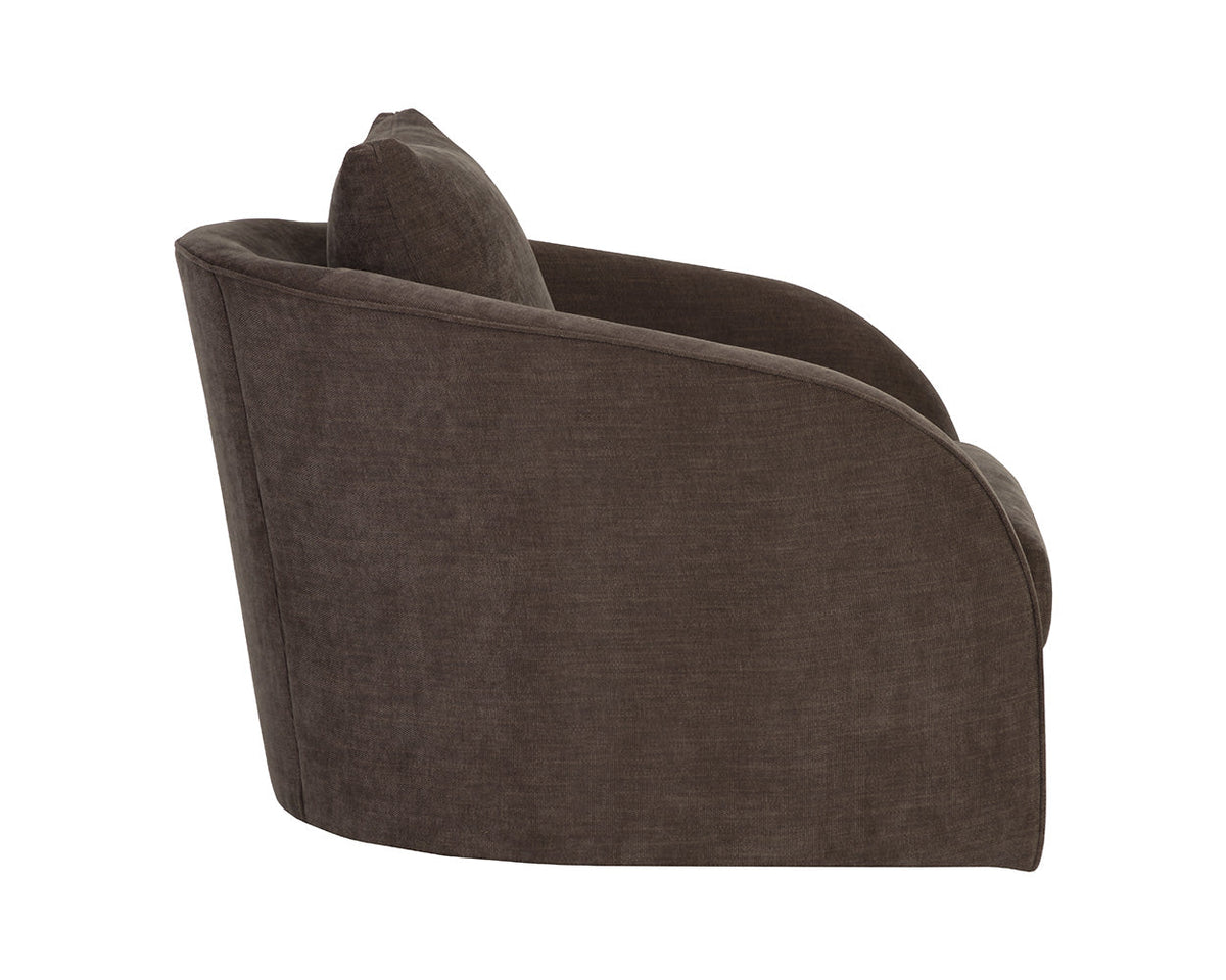 Wexford Rich Chocolate Swivel Accent Chair