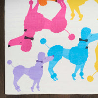 Poodles Ivory Multicolour Area Rug