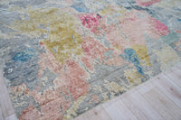 Audrina Silver/Blush Artist's Area Rug