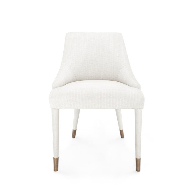 Beck Oatmeal Herringbone Linen Armchair