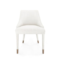 Beck Oatmeal Herringbone Linen Armchair