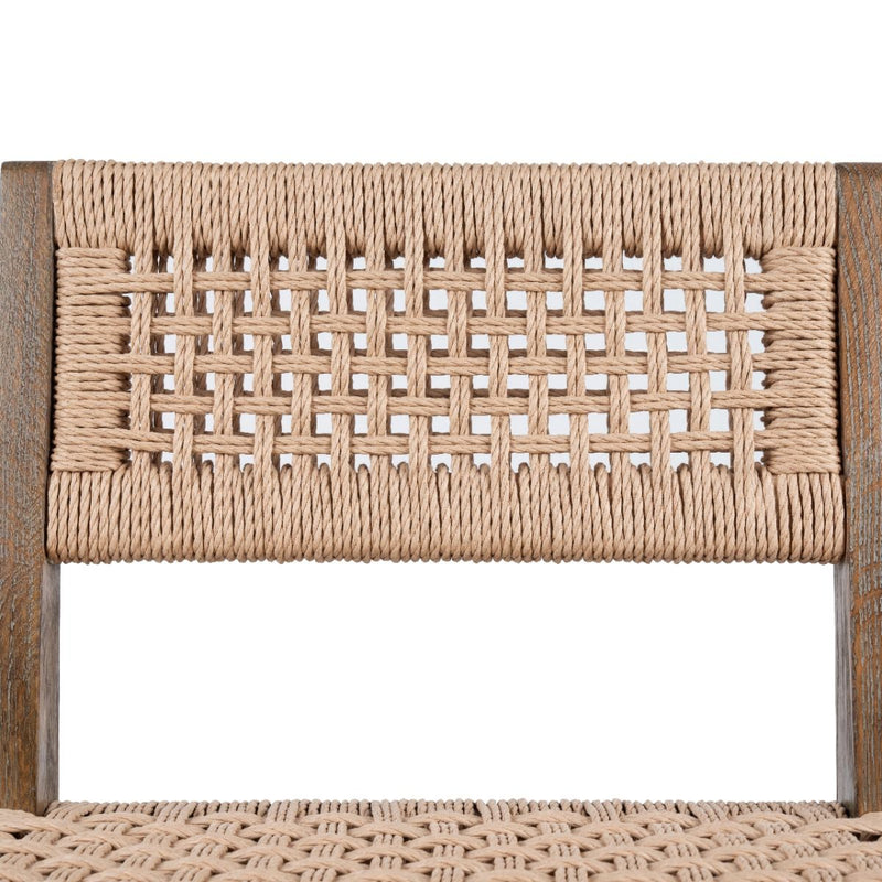 Tiago Driftwood Basket Weave Counter Stool