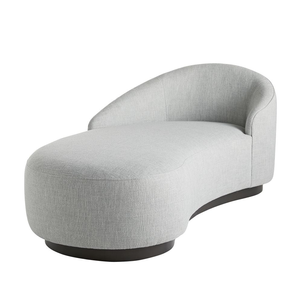 Emilee 71" Iceberg Linen Grey Ash Chaise