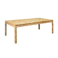 Cecilly 86" Burl Wood Dining Table