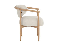 Sigrid Oatmeal Upholstered Oak Dining Chair