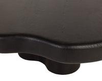 Bellona 43" Black Solid Acacia Wood Coffee Table