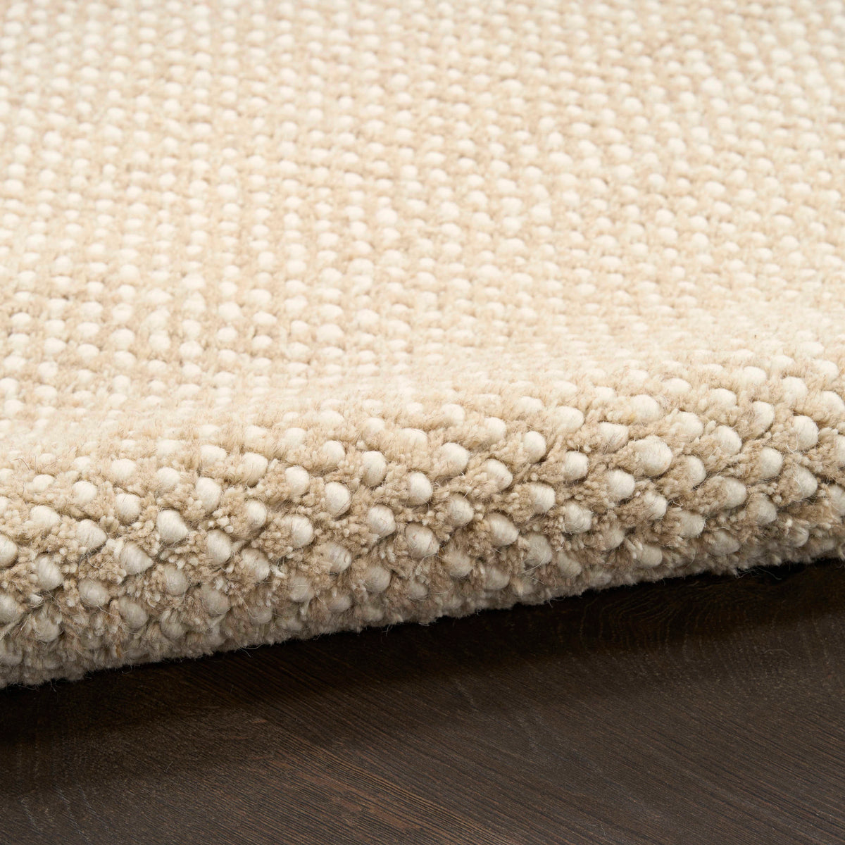 Everly Ivory Taupe Wool Blend Area Rug