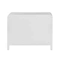 Ameline White Rattan 2 Drawer Nightstand