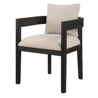 Bailey Beige Linen & Oak Dining Chair