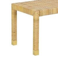 Eden Cream Linen Bench