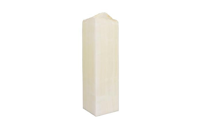 Onyx White Square Table Lamp