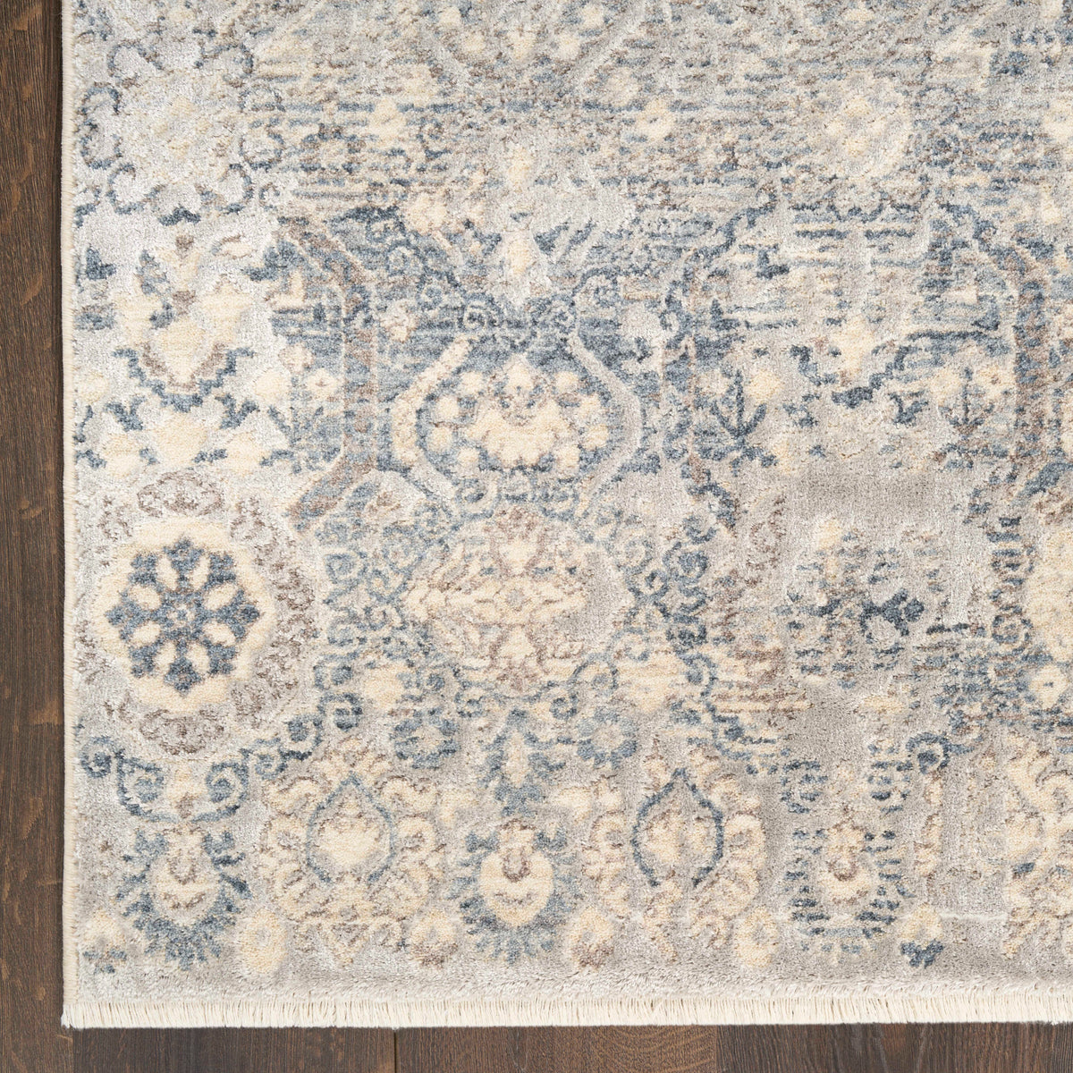 Delphine Blue Plush Area Rug