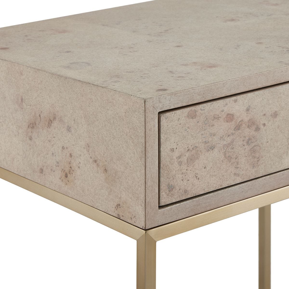 Juliette Maple Burl Nightstand/End Table