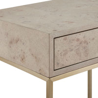 Juliette Maple Burl Nightstand/End Table