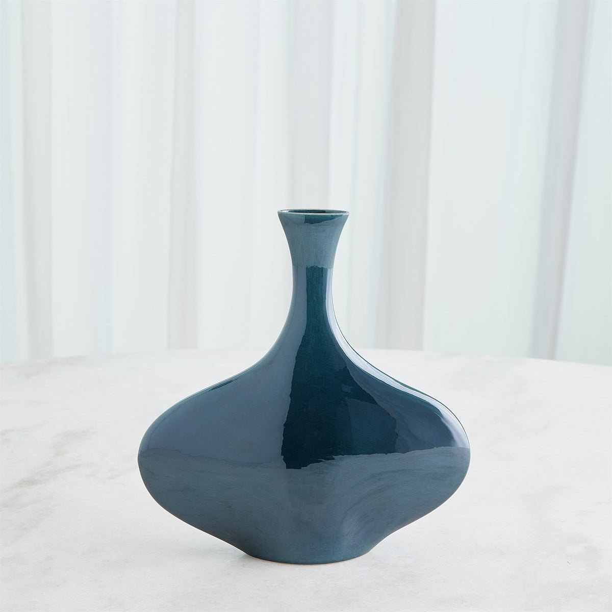 Silhouette Blue Ceramic Vase (3 Sizes Available)