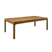 Cecilly 86" Dark Burl Wood Dining Table