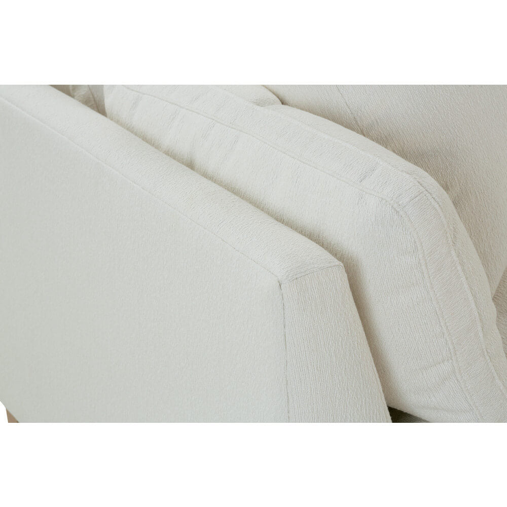 Hollis 99" White Upholstered Cloud Sofa
