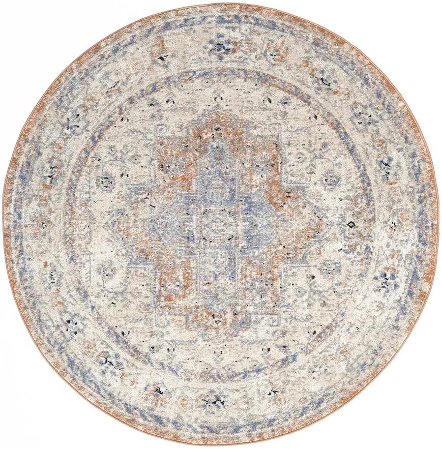 Yasna Medalian Beige/Blue Indoor/Outdoor Area Rug