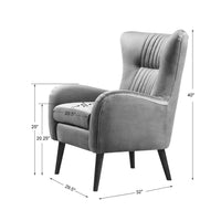 Sloane Blue Velvet Accent Chair