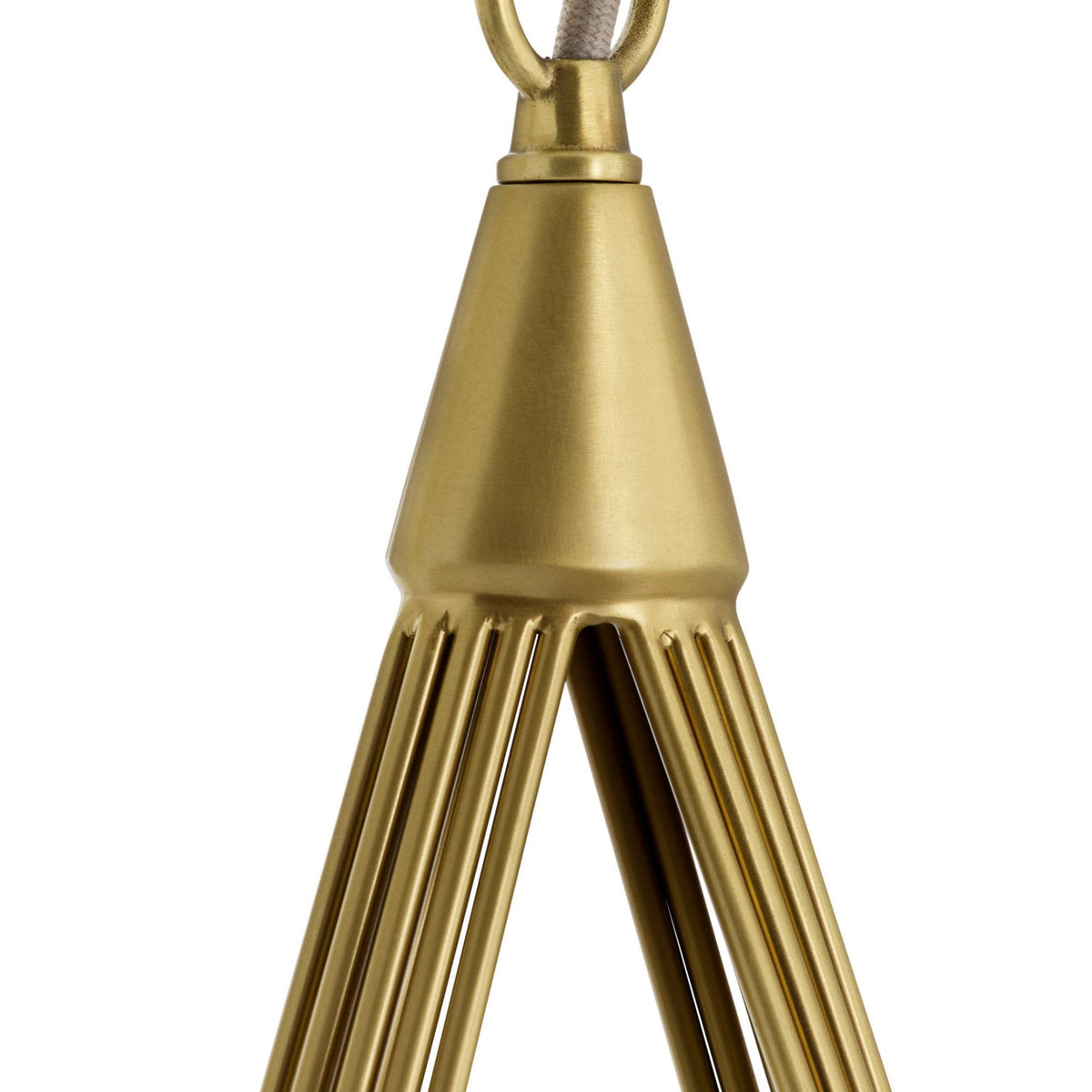 Ova 38.5" Antique Brass Multi-Drop Chandelier