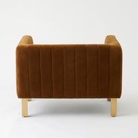 Perfectly Timeless Cognac Velvet Chair