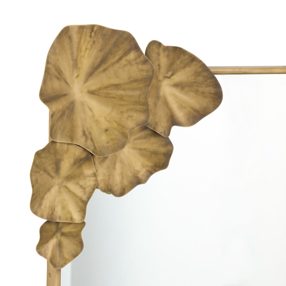 Ismerie Gold Lily Pad Mirror