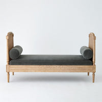 Josephine Bleached Oak & Velvet Daybed