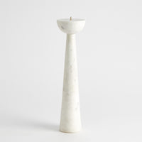 Sarah White Round Top Candle Holder (2 Sizes Available)