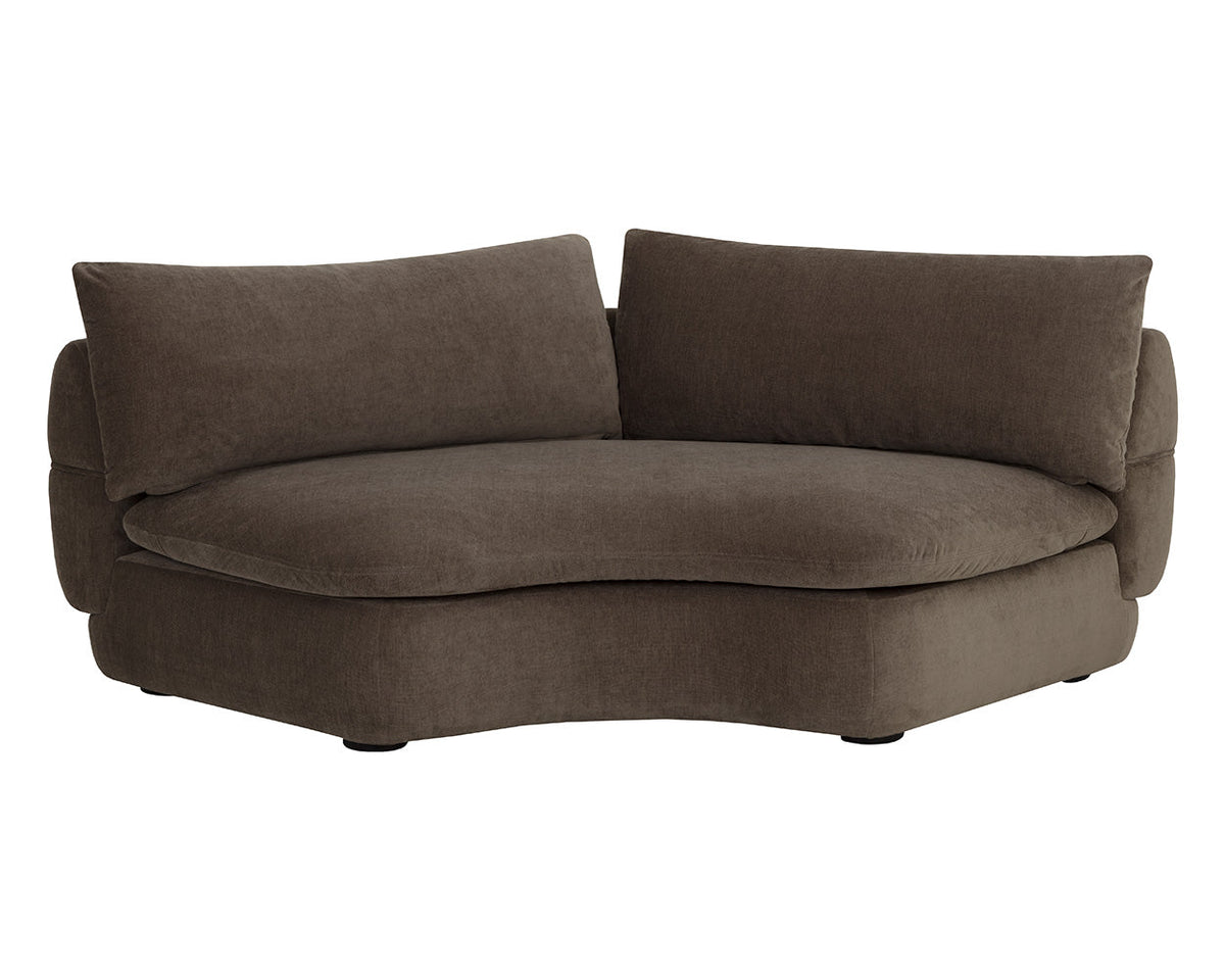 Oressa Brown Modular Corner Chair