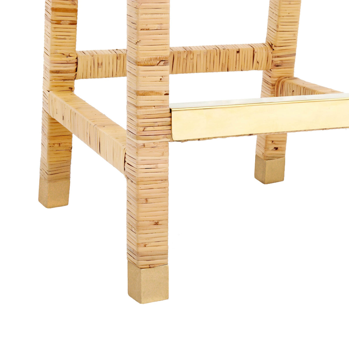 Arimo Rattan Performance Fabric Counter Stool