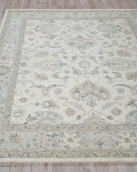 Carra Ivory/Blue Luxury Area Rug