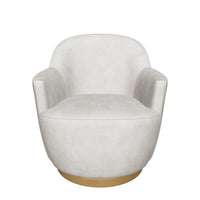 Casie Cream Swivel Accent Chair
