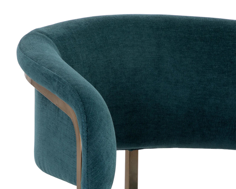 Marris Teal & Gold Dining Chair