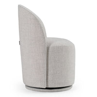 Bridget Modern Light Grey Swivel Dining Chair
